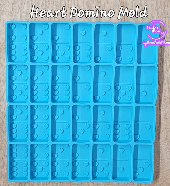 Glitter and Crafts 4U Domino Mold- Heart Shape