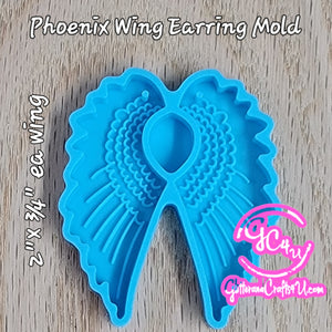 Phoenix Wing Earring Mold