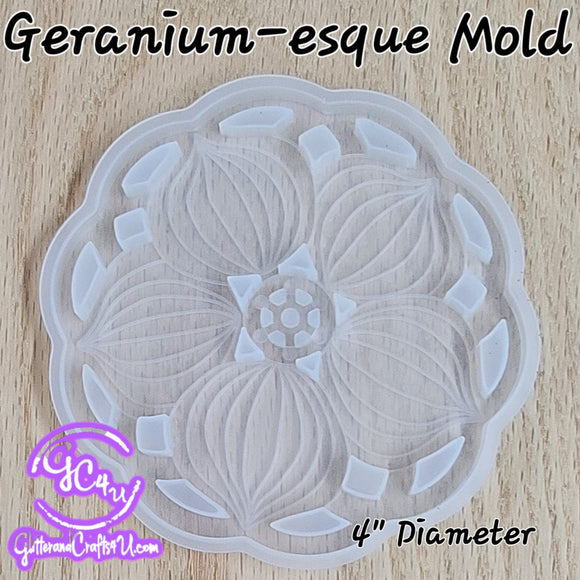 Geranium-esque Coaster Mold