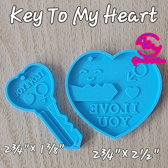 Key To My Heart Keychain Mold