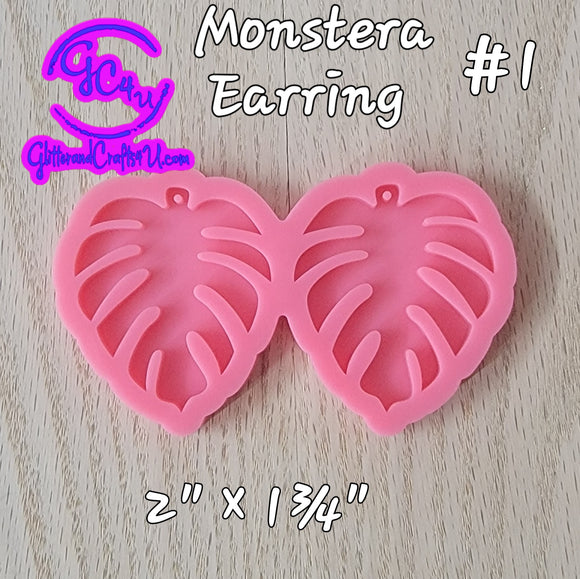 Monstera Earring Mold