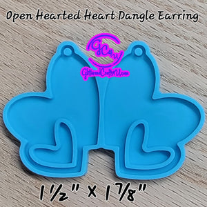 Open Hearted Dangle Earring Mold