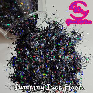 .015, .062, Hex & Diamond Ultra Polyester Glitter Mix - Jumping Jack Flash