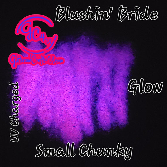 Small Chunky Glow in the Dark Glitter Mix - Blushin' Bride