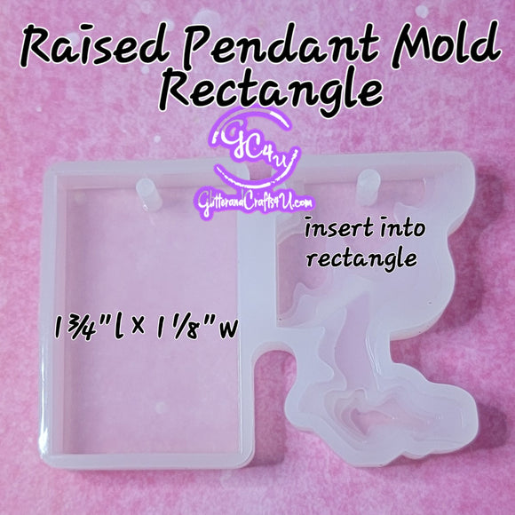 Raised Rectangle Pendant Mold