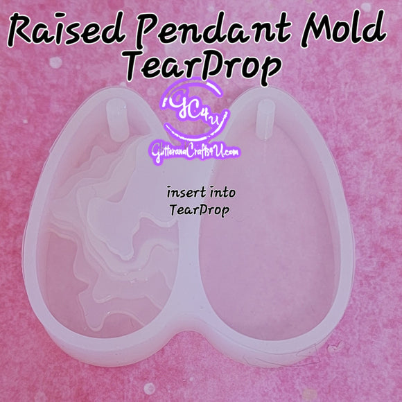 Raised Pendant TearDrop Mold