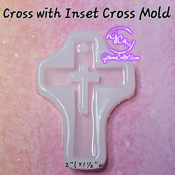 Clear Cross w Inset Cross Mold