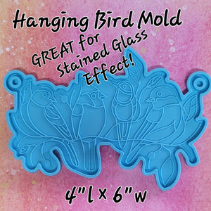 Hanging Bird Mold - Great for Stained Glass