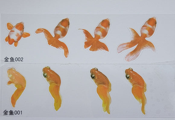 Resin Fillers - Fish x 10 Sticker Sheets