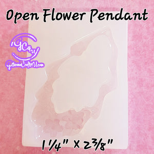 Open Flower Pendant Mold