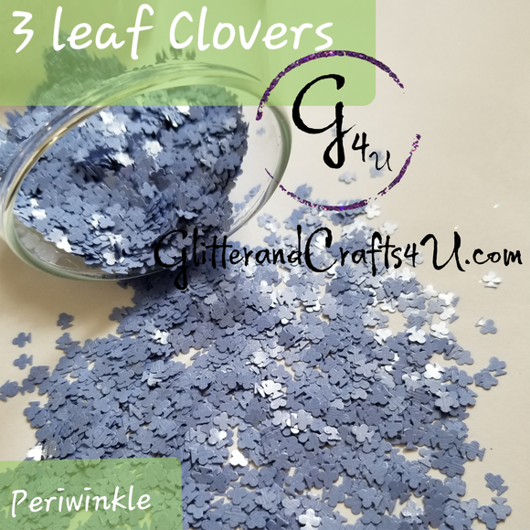 3 Leaf Clovers - Periwinkle