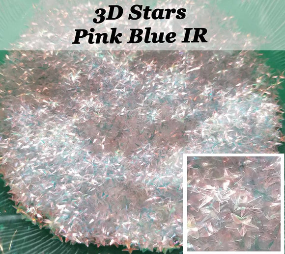 3D Stars - Pink Blue IR