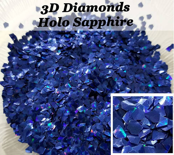 3D Diamonds - Holo Sapphire