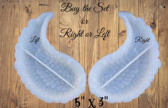 Angel Wing Dish Molds - Pick Left, Right or Set