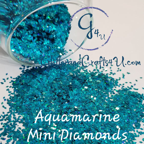 Mini Diamonds Holographic Glitter - Holo Aquamarine