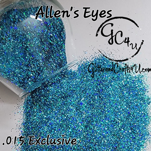 Fine Hex Laser Cut .015” Premium Polyester Holographic Glitter - Allen's Eyes