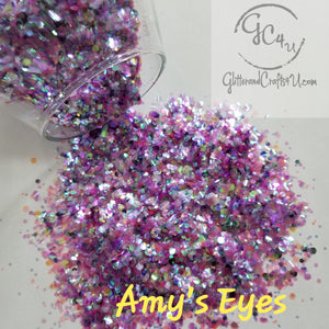 .040, .062, & .094 Hex Ultra Premium Holographic Polyester Glitter Mix - Amy's Eyes