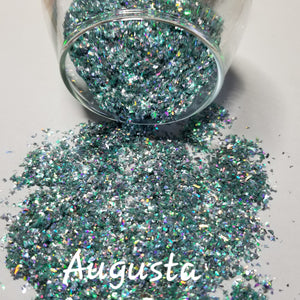 Ultra Premium Holographic / Iridescent Polyester Glitter "Cuts" - Augusta
