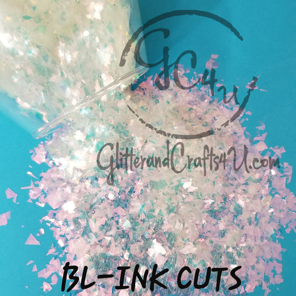 Ultra Premium Iridescent Polyester Cuts Glitter Pieces - BL-INK
