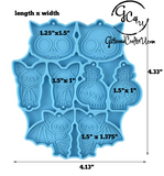 Bats & Skull Earring Mold