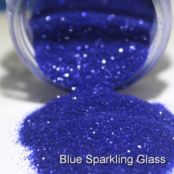 .008 Blue Sparkling Glass (Matte Effect under Epoxy)