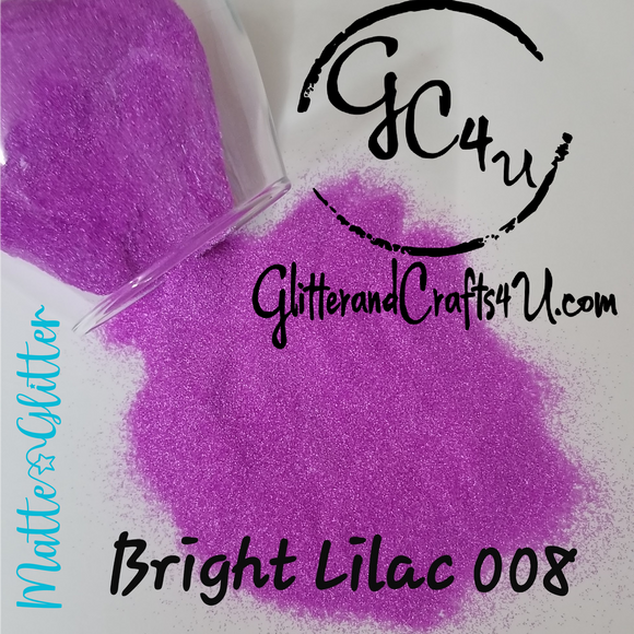 Ultra Premium Matte Polyester Glitter - Bright Lilac 008