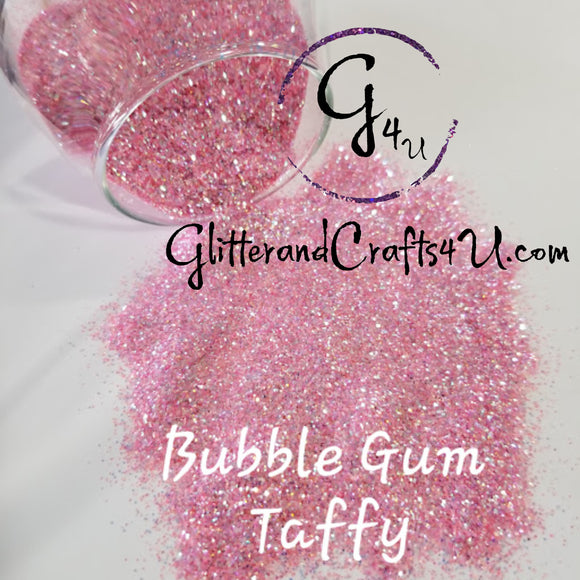 .015 Hex Iridescent Glitter - Bubble Gum Taffy