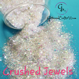 Ultra Premium Iridescent Polyester "Cuts" Glitter Pieces - Crushed Jewels