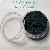 3D Magnetic Pigment Powder - Dark Green