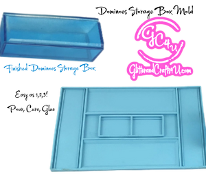 Dominoes Storage Box Molds - 2 to choose from