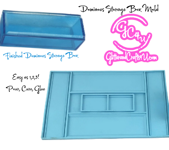 Dominoes Storage Box Molds - 2 to choose from
