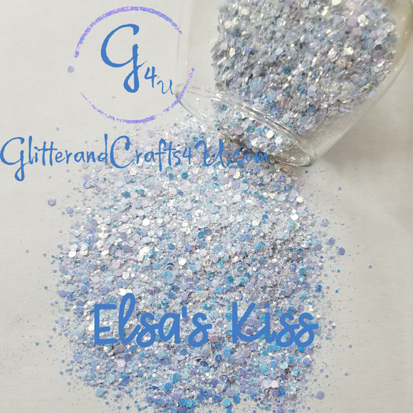 Mega Mix of Ultra Premium Iridescent Opal Polyester Glitter Mix - Elsa's Kiss