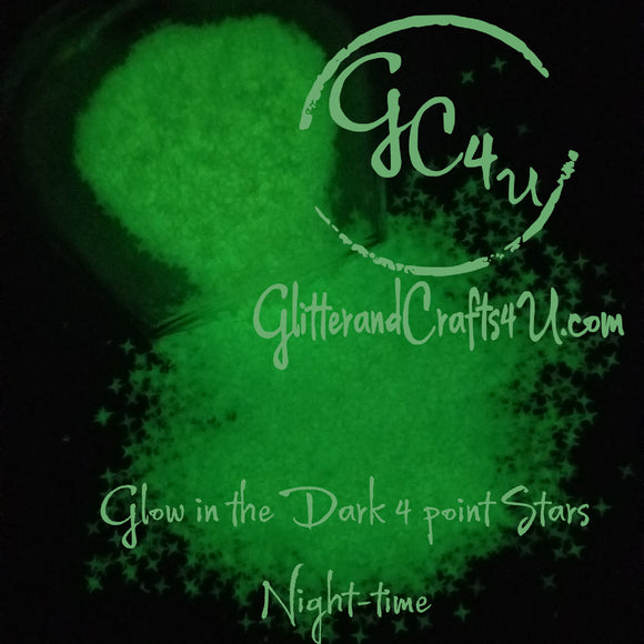 Glow in the Dark 4 Point Stars - Limited Quantities