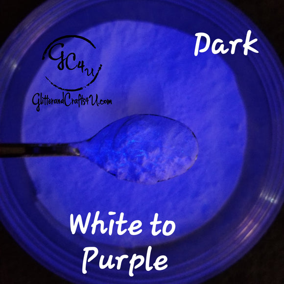Glow in the Dark Pigment Powder - Water Based - Purple