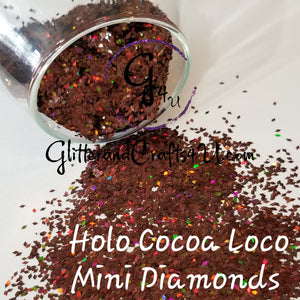 Mini Diamonds Holographic Glitter - Holo Cocoa Loco