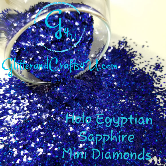 Mini Diamonds Holographic Glitter - Holo Egyptian Sapphire