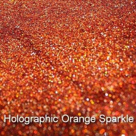 Holographic Orange Sparkle