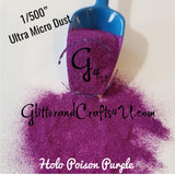 ALL 12 Ultra Premium Ultra Micro Dust Polyester Glitter 1/500" BUNDLE