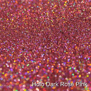 Holographic Dark Rose Pink