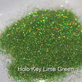 Holographic Key Lime Green