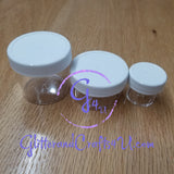 Clear Jars for powders & glitter
