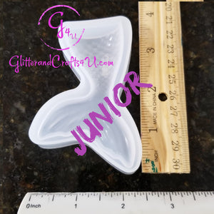 Junior Mermaid Tail Mold-Clear -3.75" x 2.25"