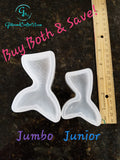Clear Junior & Jumbo Mermaid Tail Mold Combo