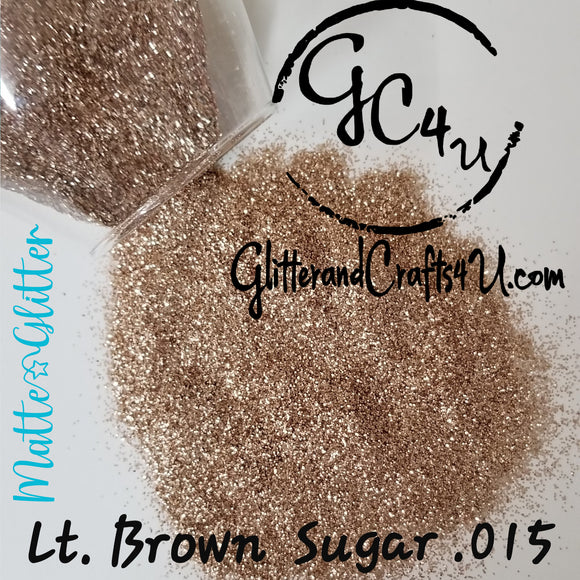 Ultra Premium Matte Polyester Glitter - Lt. Brown Sugar 015