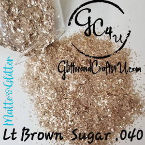 Ultra Premium Matte Polyester Glitter - Lt. Brown Sugar 040