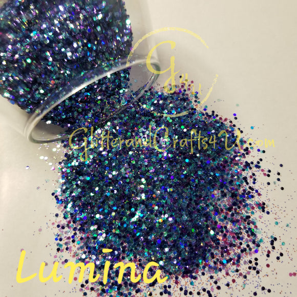 .015 with 1mm dot Polyester Glitter - Lumina