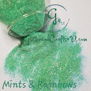Ultra Fine IR Poly Glitter-Mints & Rainbows
