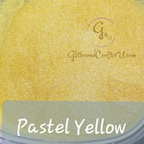 .015 Fine Hex Premium Polyester Glitter - Pastel Yellow