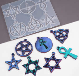 Pentagram, Celtic Trinity Knot, Ankh Mold