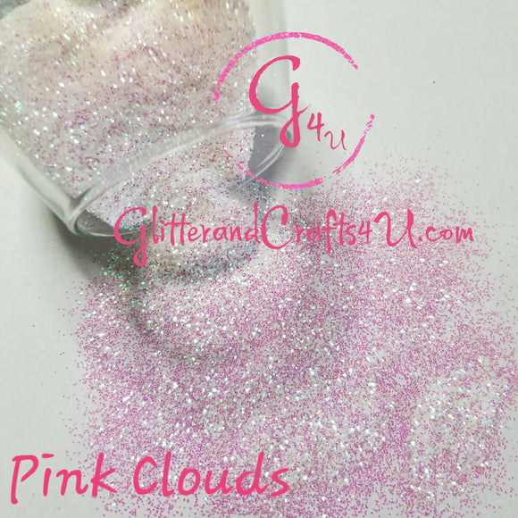 .015 Hex Iridescent Glitter - Pink Clouds